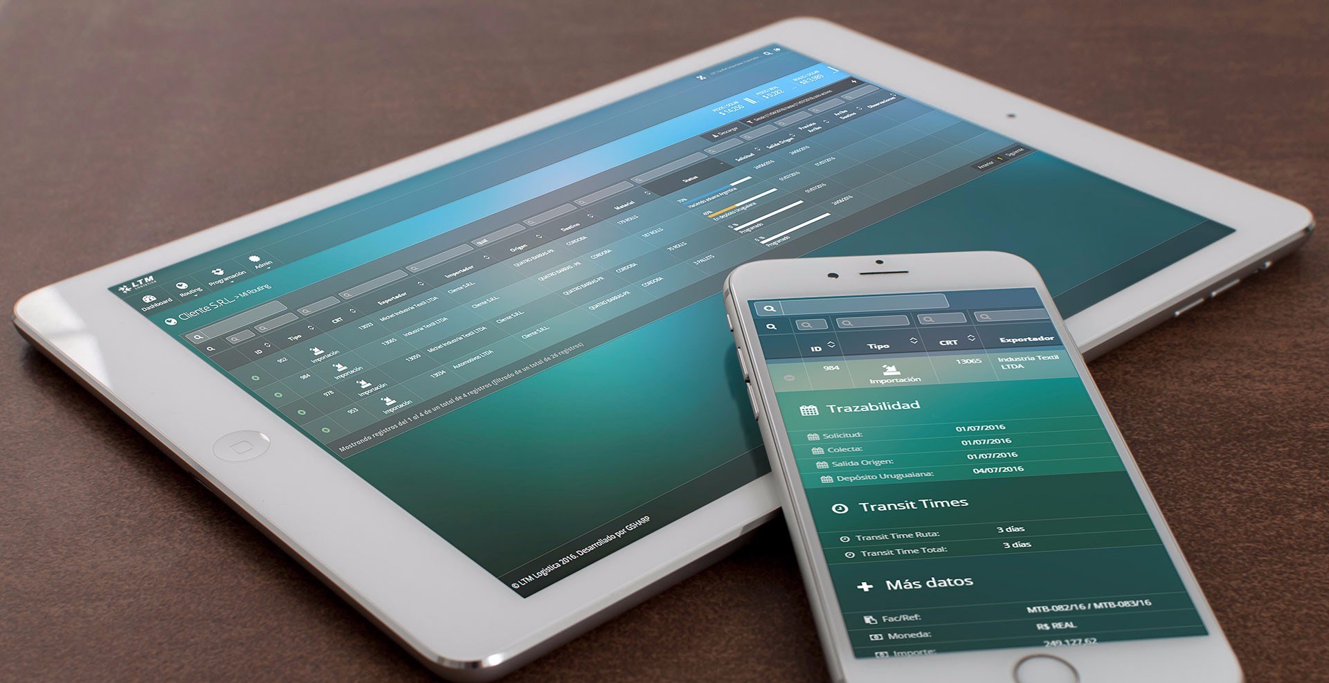 Tracking de cargas Online - LTM Logística Total Mercosur